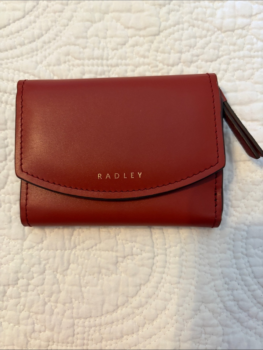 Radley London Trifold River Road Wallet in Rust Red